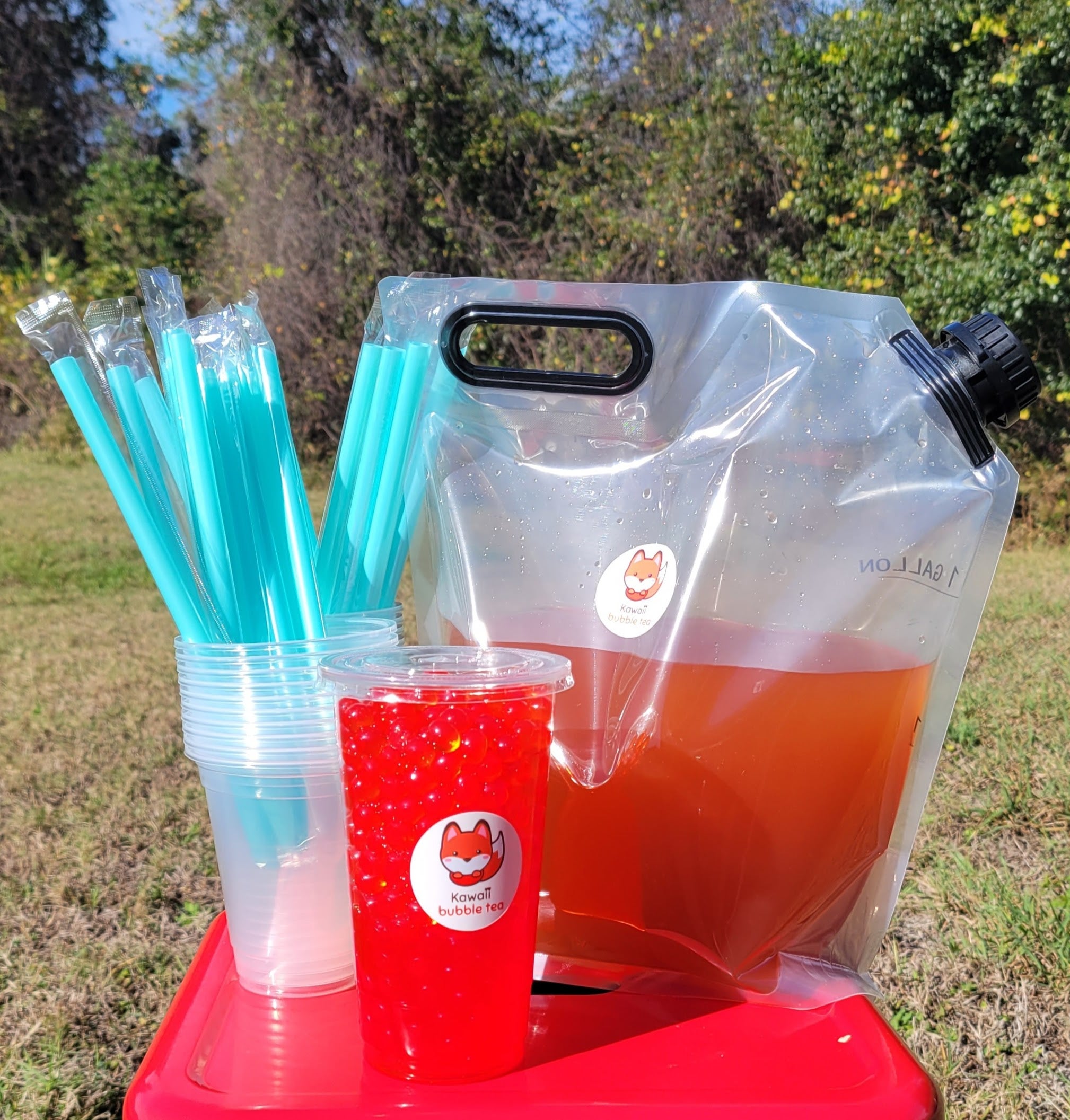 Drink bag/buy bubble tea with bubble tea bag!